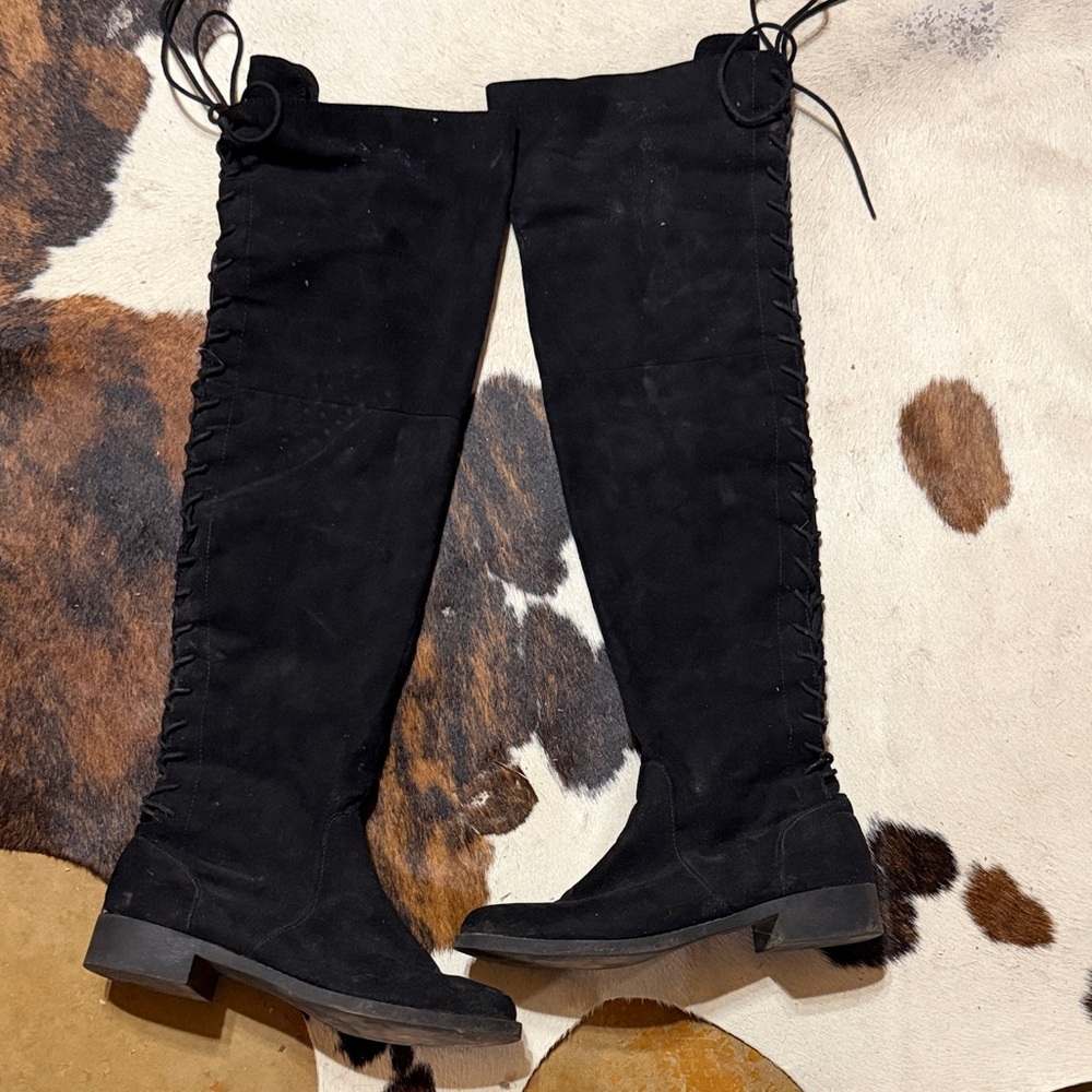 Black Over-the-Knee Women's Boots